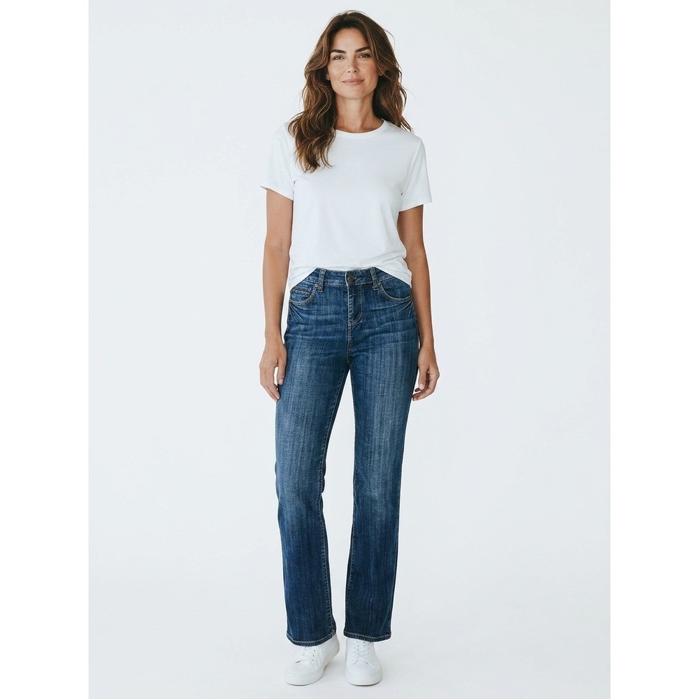 Kut from the Kloth Women's Jeans Dark‎ Wash Bootcut Mid Rise KP011MA3 Size 4